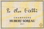Hubert Soreau - Champagne Brut Nature Le Clos L'Abbe 2013 (750)